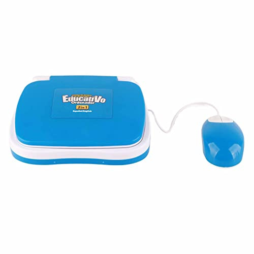 Generic Computadora Portátil de Aprendizaje Bilingüe para Niños, Función de Música Educativa para Niños, Material ABS, Aprendizaje de Mecanografía en Inglés y Español, para de Educación Temprana