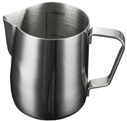 Bricco per Latte in Acciaio Inox Brocche for latte da 300 ml Brocca for schiuma di artigianale in acciaio inossidabile for caffè for arte Tazza