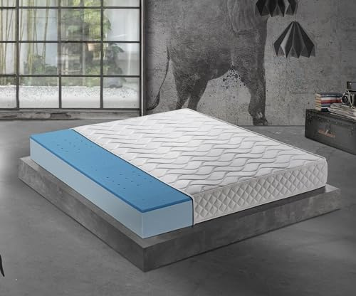 Mentor - Materasso Water Foam Med H4 MATRIMONIALE 160x190 ORTOPEDIC MED H20 MAXI GEL DISP. MEDICO DETRAIBILE DETRAIBILE - 11 zone
