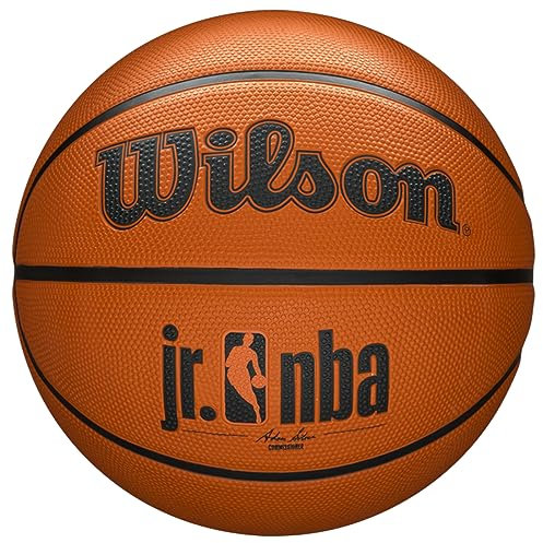 Wilson Basketball JR NBA DRV, Outdoor, Gummi, Größe: 4, Braun