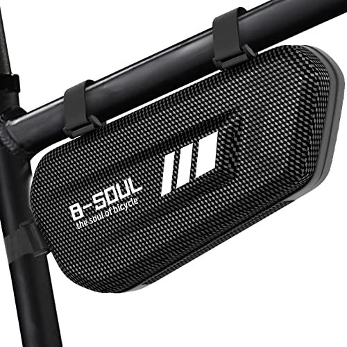 Fahrradtasche Rahmen Rahmentasche Fahrrad Wasserdicht - Rahmentaschen Hartschalen für Fahrradrahmen Tasche ca.1,5L 27*12*7cm mit Reflektierend Logo Oberrohrtasche Lenkertaschen Satteltaschen