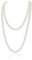 TSHAOUN Perlenkette weiß 150 cm 1920s Gatsby Kostüm Accessoires Lange Perle Halskette,Dame Weiße elegante künstliche Perlen-Halsketten -lange Strickjacke-Perlen-Ketten-Halskette (150 cm)