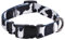 Rhea Rose Cow Print Hundehalsband Tiermuster für Hunde Weiß Schwarz, Small