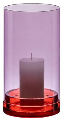 REMEMBER Windlicht Lys Violett - 28 cm hoch - modernes Design Windlicht