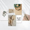 AREDE 6er Set Wandkunst Gemälde Bild Poster Ruhiger Minimalist | 4 x A4 (21x30cm) + 2 x A5 (15x21cm) | Wandbilder Wanddekoration Home Office Wohnzimmer Schlafzimmer Dekoration | OHNE Rahmen
