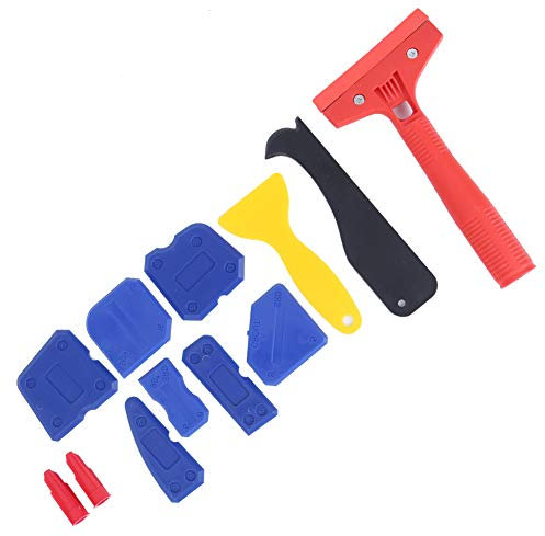 Dissolvant de Mastic Flexible, Kit de Grattoir à Calfeutrage, Outil Manuel Facile à Utiliser pour épandeur de Finition de Colle de Verre, Moulage, Jointoiement, Silicone