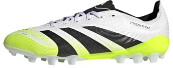 Adidas Unisex League 2G/3G Artificial Grass Football Boots, Cloud White/Core Black/Lucid Lemon, 44 EU