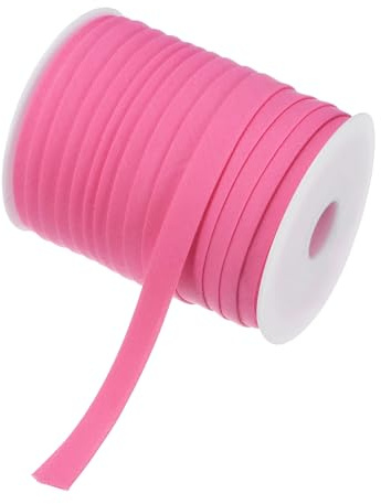 M METERXITY Double Fold Bias Tape 1/2 Inch 55 Yards Cotton Bias Binding Tape Bulk Double Fold Bias Tape for Sewing/Seaming Hemming/Binding//Quilting/DIY Craft [Rose Red]