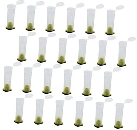 BESPORTBLE 30St Schutzhülle für Bienenkönigin Vogelfutterpfahl Bienenbewässerung der Bienenstock Bienenset Käferhaus Bienenzuchtkäfig Bienenhäuser für bestäubende Bienen Imkereibedarf Plastik