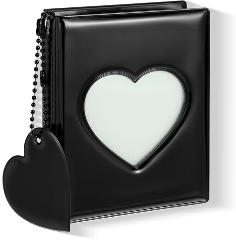 3 Zoll Mini Fotoalbum, 32 Taschen Fotoalbum Photocard Binder Love Heart Hollow Cute Photocard