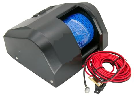 SMTYXS Treuil D'ancre Électrique for Bateau Marin, Ancre d'eau Douce for Jusqu'à 25 LB Performances Puissantes