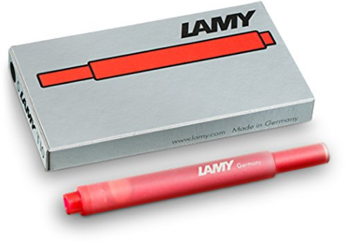 Lamy T10 Tintenpatronen, rot, 5 Packungen