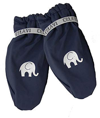 CELAVI Unisex Kinder Regenhandschuhe/Handschuhe/Fäustlinge wasserfest in Navy 4755 778 (2 (2-3 Jahre))