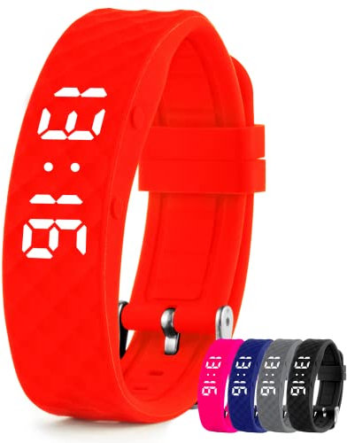 TabTime Vibrationswecker Armband, Vibrationsalarm Erinnerung Uhr - mit bis zu 10 Täglichen Alarmen, Trinkerinnerung Alarm Medikamenten Wecker für Kinder und Erwachsene