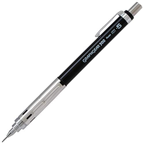 Pentel GRAPHGEAR 300 PG315 Druckbleistift Technik, 0,5 mm, Gehäuse schwarz blickdicht