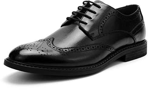 Temeshu Men's Dress Shoes Casual Oxford Shoes Business Formal Shoes DS09 Black 10