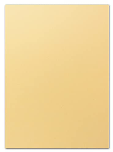 FarbFroh by GUSTAV NEUSER 50 x DIN A4-papper – Toscana (beige) – 110 g/m² – 21 x 29,7 cm – brevpapper pysselpapper ljudpapper brevark