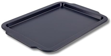 Scoville Ultra Lift 40cm Baking Tray, Non-Stick Baking Tray, Flat Rectangular Baking Sheet, Large Oven Tray, Easy to Clean, Oven Safe Up to 260°C, Dishwasher Safe, PFOA Free, Aluminium, Grey