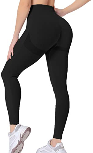 Neteson Leggings Deportivos Mujer Push Up Cintura Alta Mallas Anticeluliticos Sin Costuras Opaco Scrunch Butt Pantalones Gym Yoga Fitness Jogging Entrenamiento