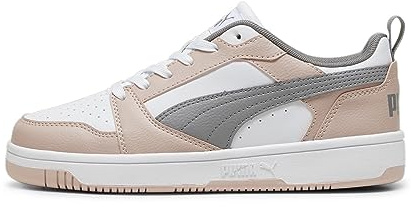 PUMA Rebound V6 Low Unisex Sneaker , Rose Quartz Puma White Stormy Slate, 39 EU