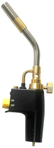 MAPP Propane Torch, Heavy Duty Plumbing Brazing Blow Torch, Portable High Heat Gas Torch, Trigger Start Soldering Torch for Kitchen Cooking Welding