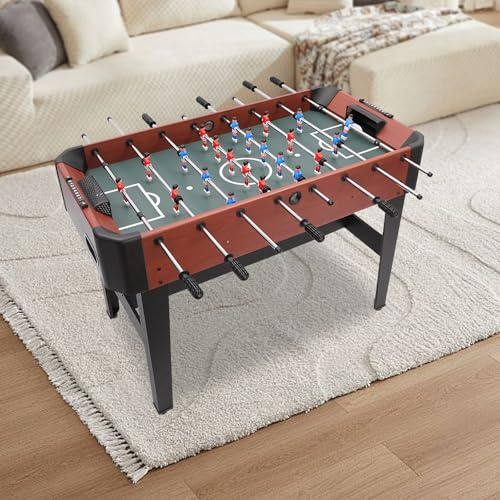 Futbolín para adultos, futbolín, mini mesa de ping pong con contador de puntos, mesa de juego múltiple para niños, adolescentes y adultos, 120 x 61 x 81 cm