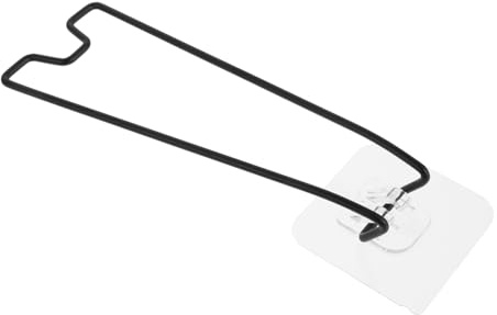 Mipcase soporte de marco de fotos soporte trasero para álbum de fotos respaldos de caballete de cartón Caballete con marco de postal soporte de exhibición adhesivo acero carbono Negro