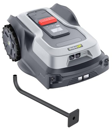 RoboUP Mähroboter ohne Begrenzungskabel T1200Pro 2025 Version mit RTK Wandhalterung, Ride-On Edge Kartierung und Mähen, Individuelle Mäh-Einstellung, Automatischer Parallele Mähpfade