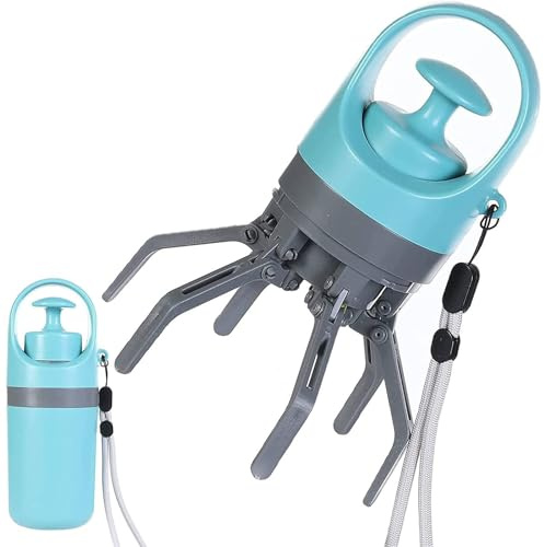 Dog Poop Scoop,Hands-Free Automatic Dog Poop Scooper with Bags & Lid,Dogs Poops Scoops Portable No Touch Sanitary Waste Tool Dispenser for Cat Waste Collection Bags for Dogs Handheld Capsule Shaped