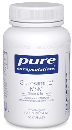 Pure Encapsulations Glucosamine/MSM with Ginger & Turmeric - Support for Healthy Joint Function & Tissues, 60 Capsules