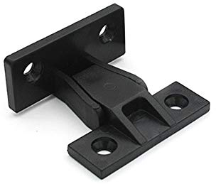 Golvlisthållare med klämmor för att fästa sockeln, svart (S/M/L)