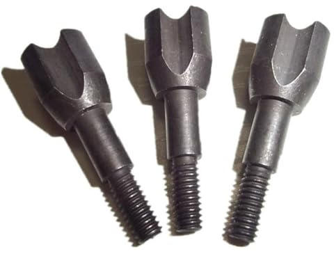 SHARROW 12pcs Pointe de Fléche de Marteau 125 Grain 100 Grain Hammer Broadheads Conseils de Flèche de Jeu de Petit Animal (Noir, 100 Grains)