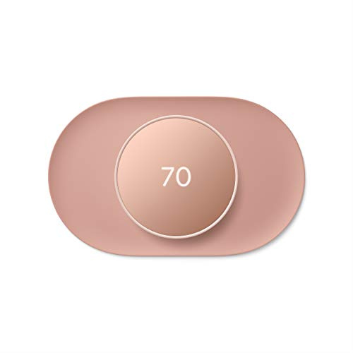 Google Nest Smart Thermostat for Home - Programmable Wifi With Trim Kit - Made for Nest - Sand