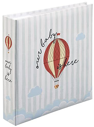 Hama Baby Album Our Baby | Baby Slip-In Album for 200 Photos | Format of Photos 10 x 15 cm | Photo Album for Girls and Boys | Children's Album for Slip-In Photo Book with Baby Motif | Blue