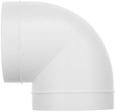 Vent Systems Codo de Ø150 mm Conector de tubo de 90 grados Manguera de ventilación de tubo redondo flexible Plástico ABS 15 cm