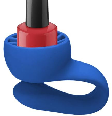 Wearable Nail Polish Holder Ring, Silicone Nail Polish Bottle Holder, Anti-Spill Fingernail Polishing Tool, Manicure and Pedicure Accessories, Adjustable Nail Polish Holder for Nail Beauty