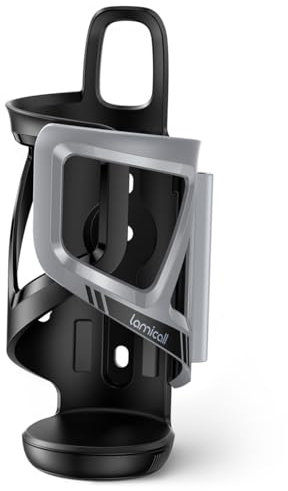 Lamicall Flaschenhalter Fahrrad, Getränkehalter Flaschenhalterung - [Tracker-Aufbewahrung] [Für 58-86mm Große Flaschen] Fahrradflaschenhalterung für Rahmen, Trinkflaschenhalter für Fahrrad/MTB/Rennrad