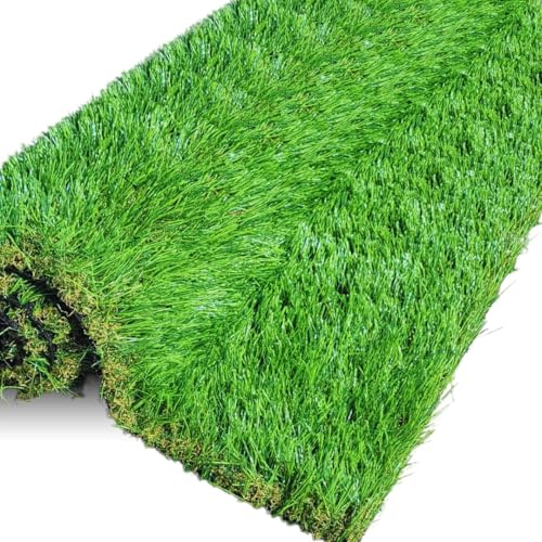 Artificial Grass 40mm & 30mm Pile High | Pet-Friendly Natural & Realistic High Density Fake Grass Turf for Garden, Balcony, Patio | UV-Resistant | Low Maintenance Lawn (30mm Height, 4m x 1m)