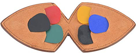 Alomejor Pick-fodral för Gitarrplektrum, med 6 Plektrum 0,45 Mm, Portabel