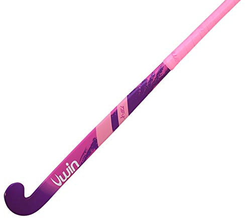 New 2020 Uwin TS-X Hockey Stick - Wooden Hockey Stick - 28-37.5 - (Pink, Silver, Blue) (Pink/Purple, 28)