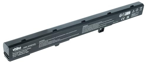 vhbw batteria compatibile con Asus F551MAV-SX395B, F551MAV-SX955H, F551MAV-SX996H, P451, F551MAV-SX347H notebook (2600mAh, 14,4V, Li-Ion)