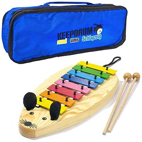 Sonor MG-Maus Glockenspiel + keepdrum Tasche in Blau