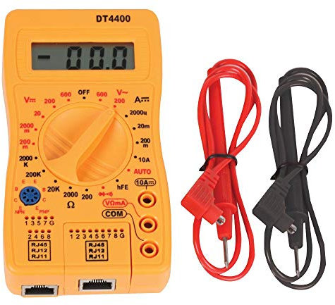 DURATOOL D03305 600V AC/DC Network Digital Multimeter, Yellow
