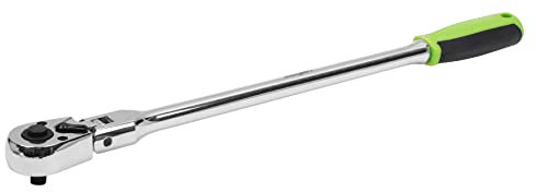 Sealey Siegen S01257 - Chiave a cricchetto a testa flessibile extra lunga da 1/4 Sq Drive – Flip Reverse 90°