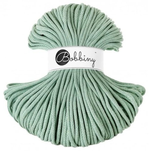 Bobbiny Filo intrecciato in macramè di alta qualità, 5 mm, colore: Aloe, 100 m