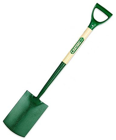 Carters - Solid Forged Garden Spade x Ergo PYD - Garden Spade - Solid Forged Construction - Ergonomic PYD Handle for Comfortable Grip - Gardening Tools, Spades for Gardening, Gardening Accessories