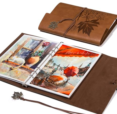Lightwish Quaderno per schizzi ad acquerello, 100% cotone privo di acidi, 300 g/m², carta per acquerelli pressa a caldo per artisti, adulti, studenti, 20 fogli, 14.7 x 20.8 cm