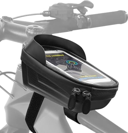 Mwqpgyh Top Tube Bag Cycling, Top Tube Cykelväska | Vattentät cykelväska,Hard Case Frame Ramväska, Vattentät Biker Pouch Pack, Telefonhållarväska, Cykeltillbehör