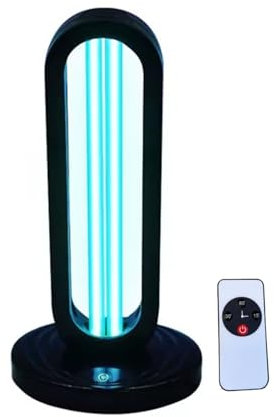 AULASERVICE Lámpara de Luz Ultravioleta UV para estancias de 40 a 80 m2, 38W, 220V, 50 Hz, 5000horas, Purificador de aire, Lampara uv, Generador ozono, Lámpara germicida