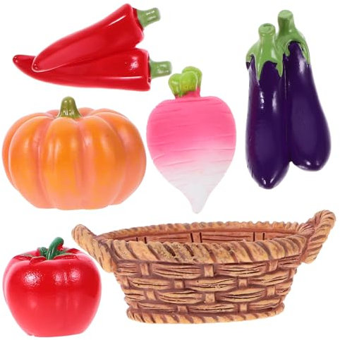 HIAKDOFT 1satz Miniatur Puppenhaus Zubehör Mini Korb Mit Lebensmitteldekor Für Kreative Miniaturhäuser